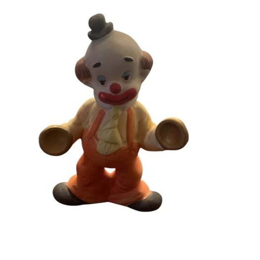 Clown Figure Ceramic Orange Cymbals Made In Taiwan